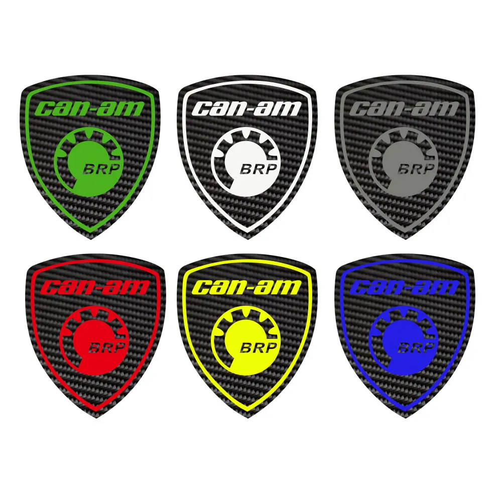 

2x for can-am canam sticker carbon fibre Badge Logo Body Stickers Crest Decal,8cmx7cm