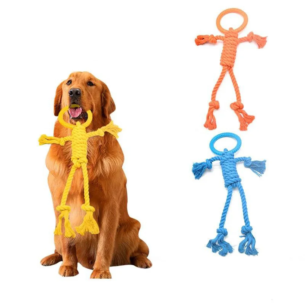 Pet Dog Toy Bite-Resistant Molars To Relieve Boredom Bite-Resistant Rope Knot Bite Rope Golden Retriever Samor Labrador Dog Toy