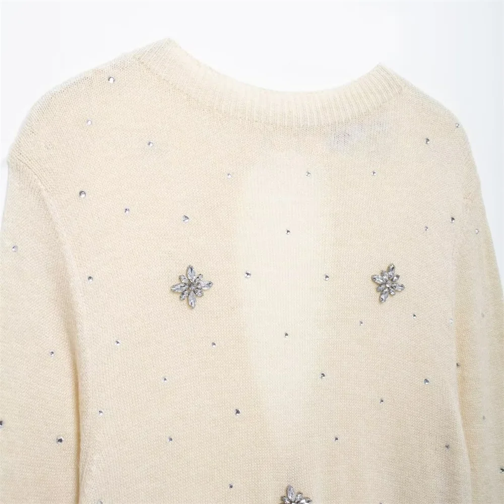 UNIZERA Осень 2024 Женский Повседневный Модный Трикотаж С Круглым Вырезом