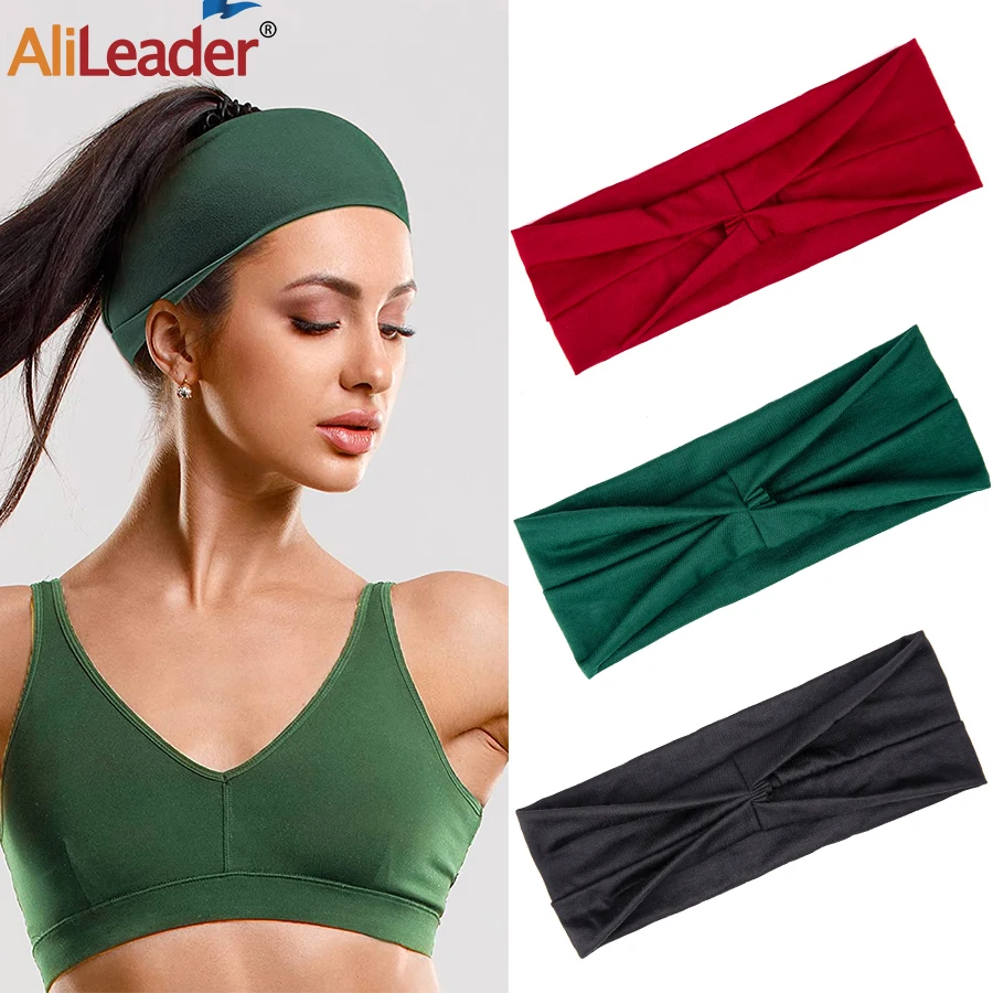 

Fashion Headband For Wig Soft Sports Elastic Sweatband Stretch Yoga Running Hair Band Women Men Outdoor Sport Headwrap For Hair