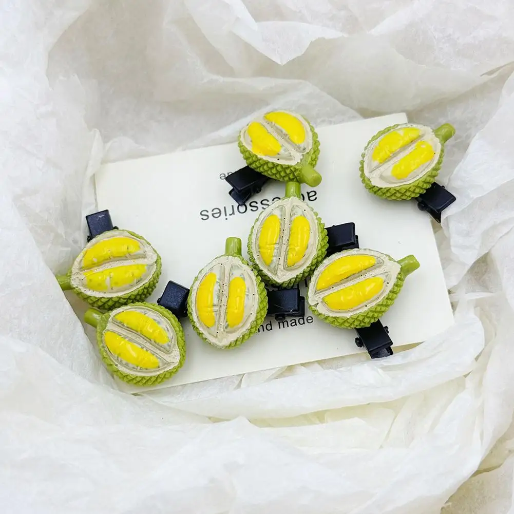 Заколка для волос с тропическими фруктами 3D Двойная заколка реквизит фото