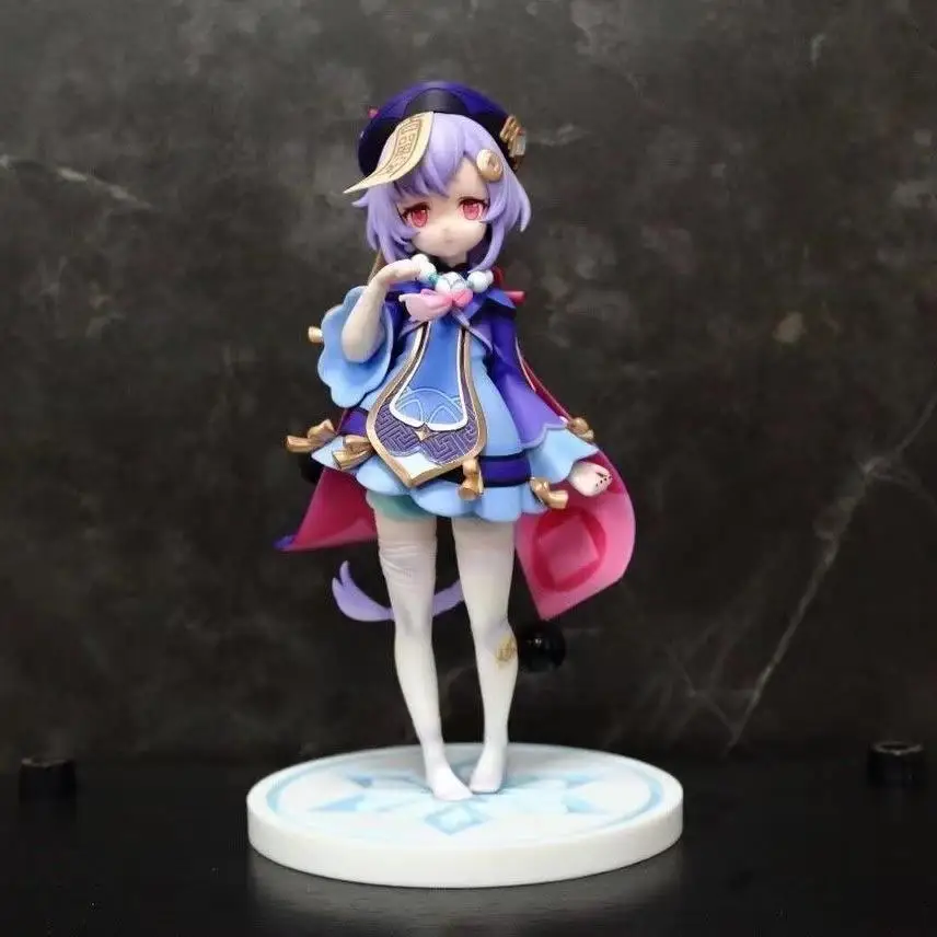 

Фигурка аниме Genshin Impact Qiqi Kawaii, модель экшн-фигурки 17 см, искусственная кукла, украшение, игрушки, рождественский подарок