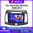 Автомагнитола JMCQ для Hyundai Elantra 10,0-2006, мультимедийный проигрыватель на Android 2011, RDS, DSP, с 9 