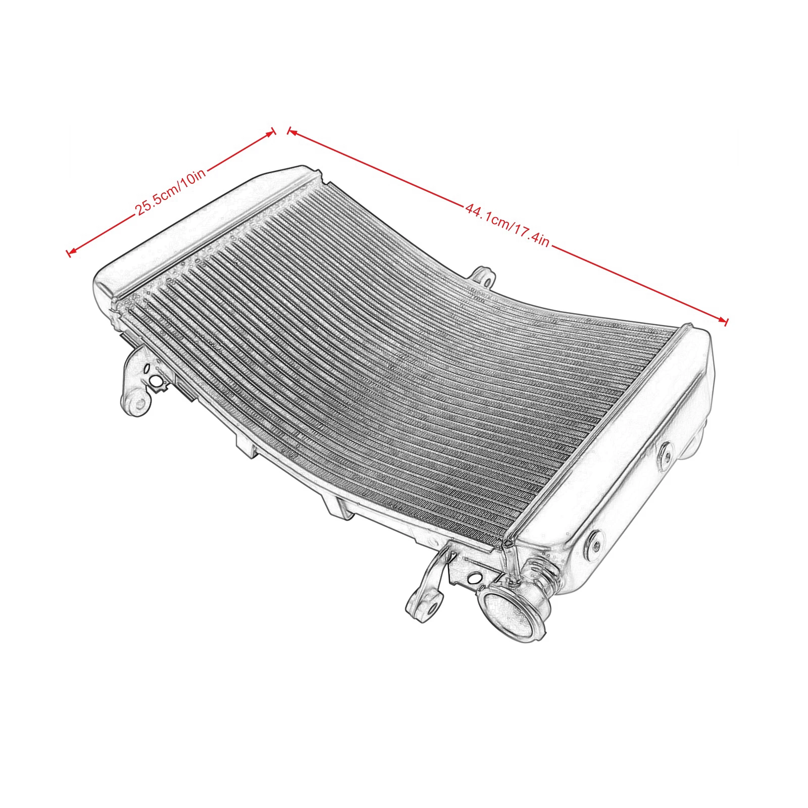 Для мотоцикла Yamaha YZF R1 YZF-R1 YZFR1 R1M 2015-2021 R1S 2016-2021 радиатор двигателя CNC кулер