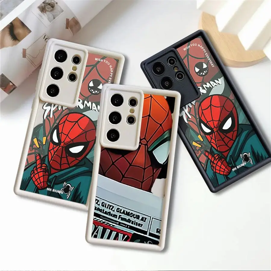 Чехол для телефона Marvel Sipiderman Cool Samsung Galaxy S23 S24 Ultra S20 FE S22 Plus S21 20Ultra TPU Soft Copa