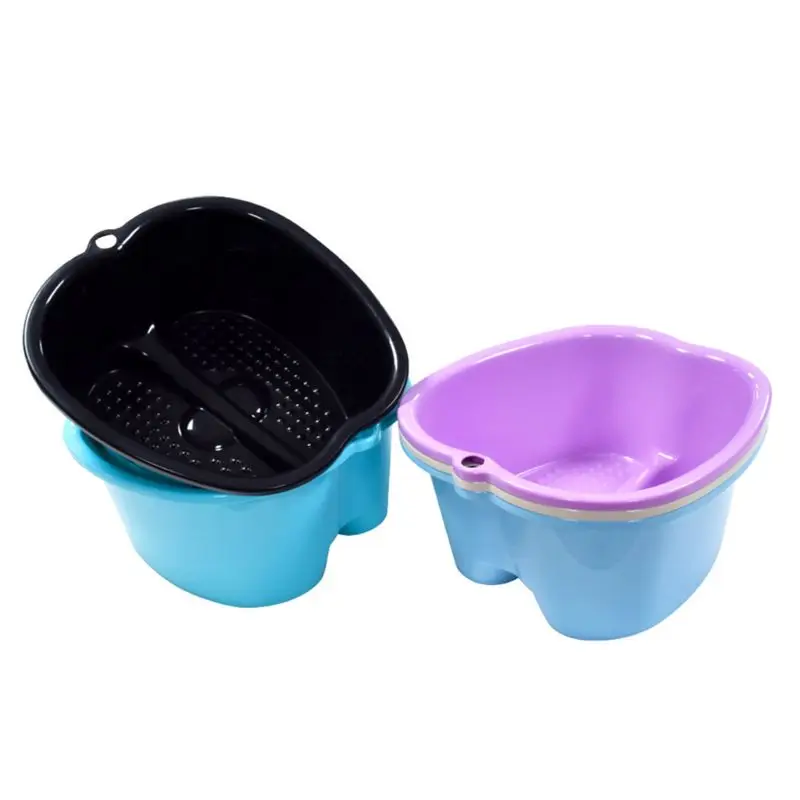 

2022 New Large Foot Bath Spa Tub Basin Bucket Soak Feet Detox Pedicure Massage 3 Colors