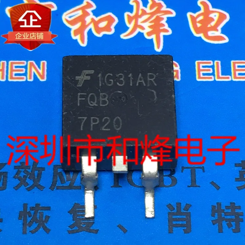 

30pcs original new FQB7P20 TO-263 -7.3A -200V