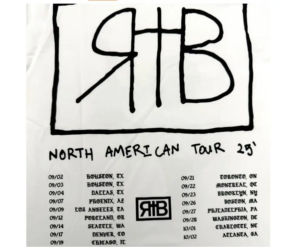 Футболка с коротким рукавом 2026 CHE REST IN BASS TOUR MERCH SNEAK PEAK TEE, лимитированная серия, TX1610 (art.: 3920d94efb581) - 3920d94efb581