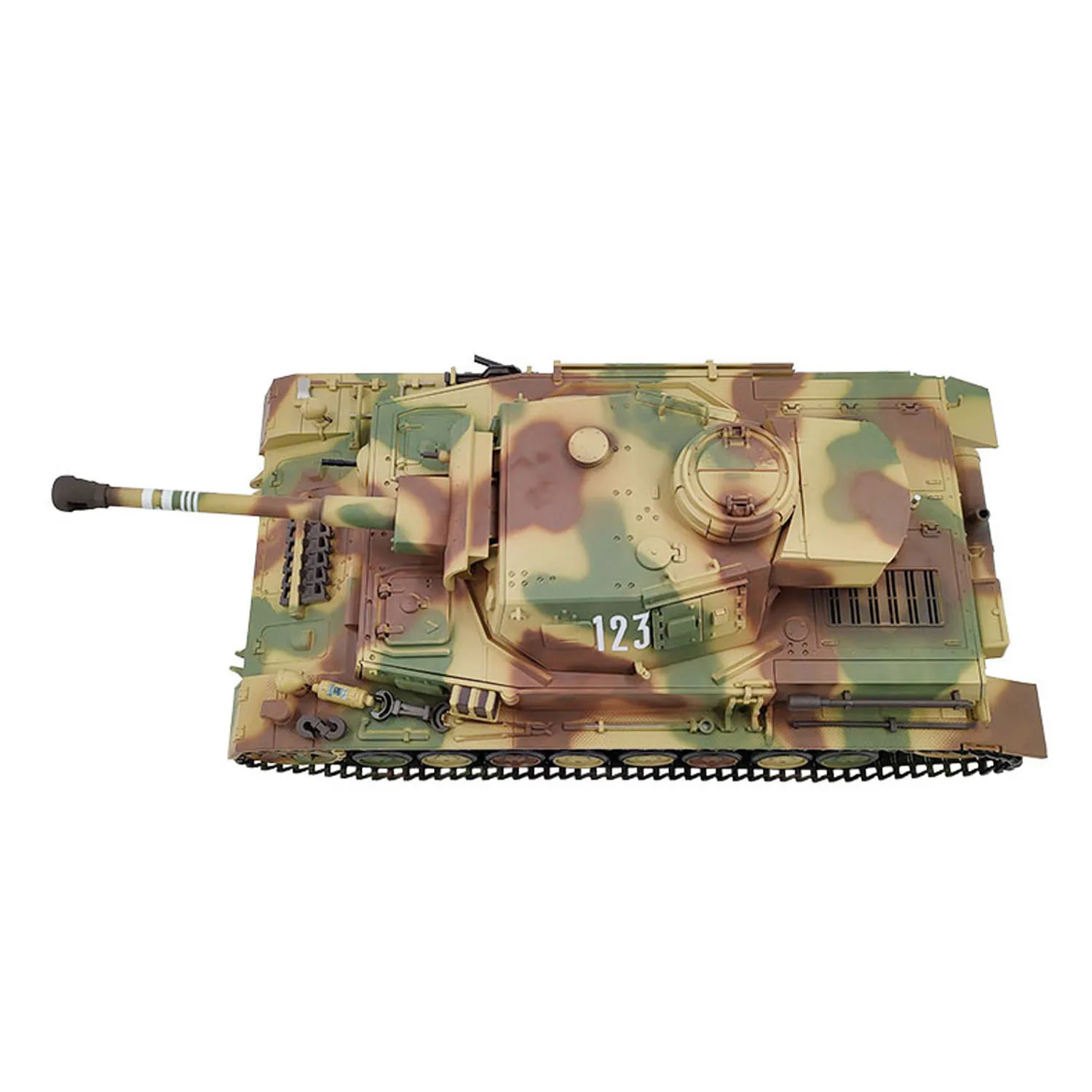 Фото Игрушечный танк 1:16 7.0 Military RC Tank 3859 Panzer IV F2 RTR на радиоуправлении, боевой танк с ИК-пультом, стальной редуктор, игрушка-модель №1