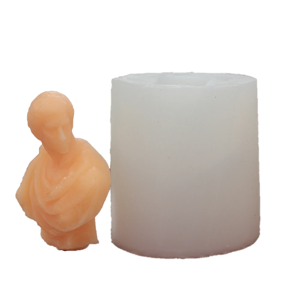 Силиконовая форма Artemis Diana бюст Бог Аполлон для свечи греческая скульптура