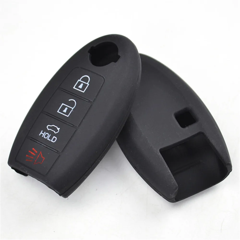 Силиконовый чехол для ключа, чехол для Nissan Altima Armada Gt-r Maxima Murano патруль Rogue Leaf Versa 370z Sentra, чехол с 4 кнопками