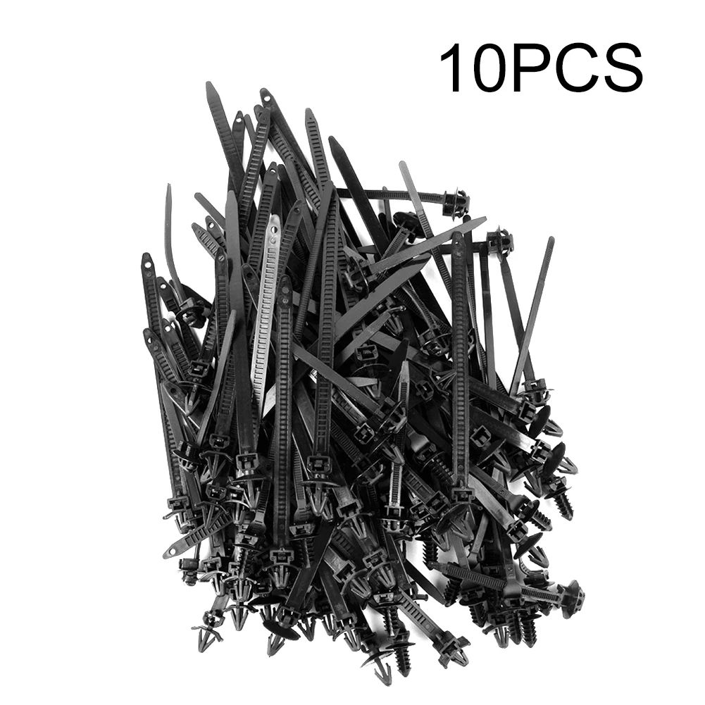

Fastener Strap Clip Nylon Black Car Accessories Bundled Wire Bands Car Clips 100pcs 4.8*185mm 5*70mm 7.8*115mm