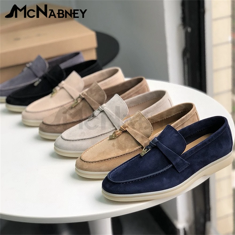 Купи Luxury Tassel Men Shoes Fashion Solid Color Loafers Suede Round Toe Shoes Comfortable Driving Shoes Flat Casual Business Women за 5,159 рублей в магазине AliExpress