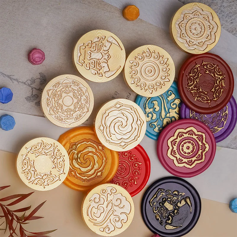 

Fire Paint Sealing Wax Stamp Set Games Anime Seven Deadly Sins Seal Hand Account Tool DIY 2023 New Brass Scrapbooking Supplies