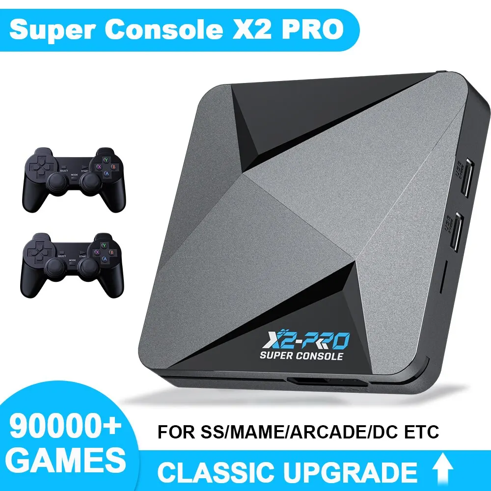 Новая Ретро игровая консоль X2 Pro с 100000 + играми для PSP/PS1/N64/Sega Saturn/DC ретро 4K HD