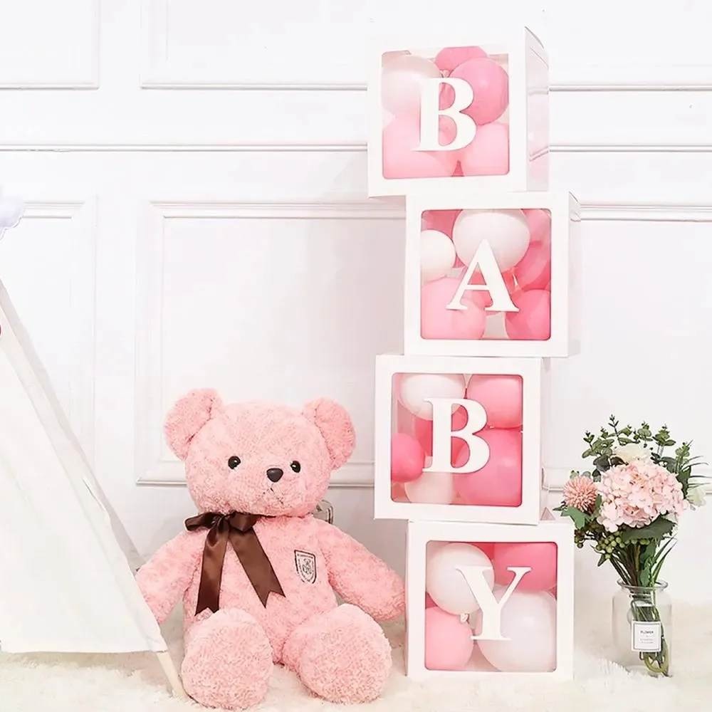 

Balloon Box Wedding Party Decors Baby Shower Decorations Baby 1st One Birthday Party Decor Gift Babyshower Supplies