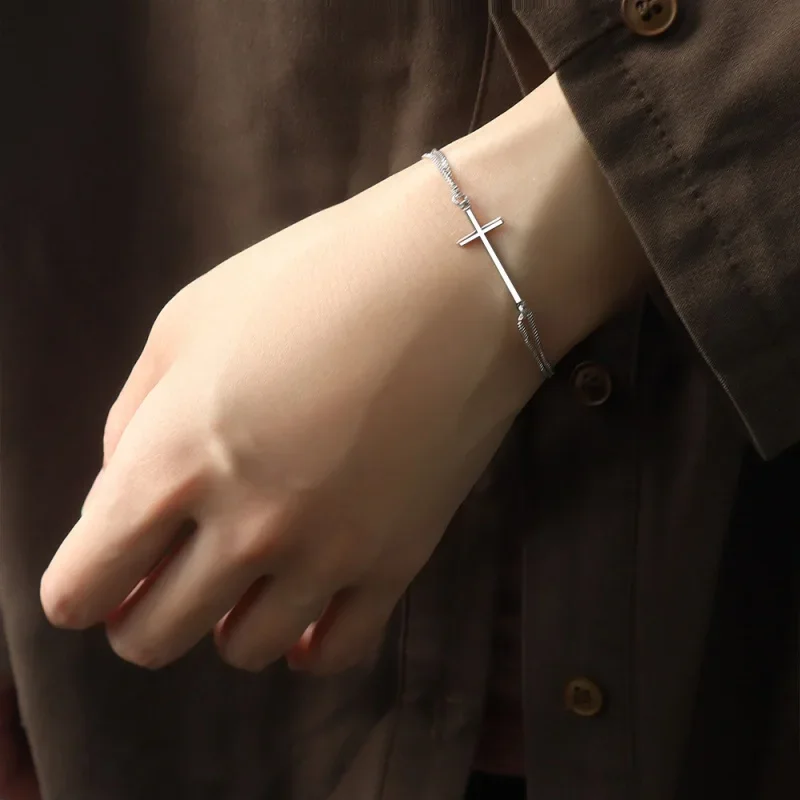 Модный новый двухслойный футуристический ручной крест летний минималистичный