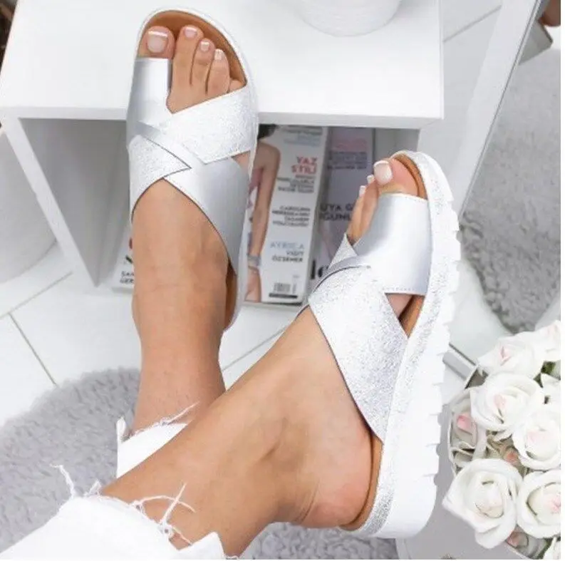 

Women Flip Flops Slippers Summer Shoes Orthopedic Bunion Corrector Comfy Platform Ladies Casual Big Toe Correction Sandal Ladies