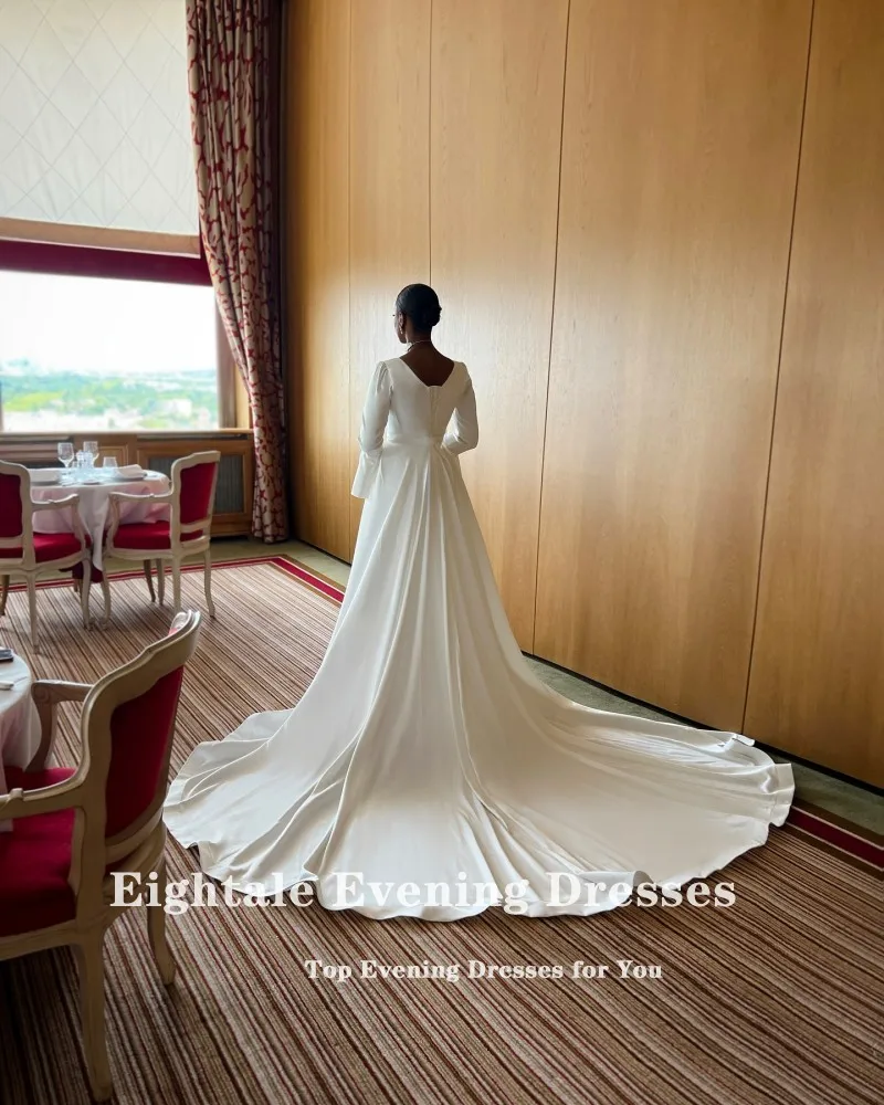 Eightale Элегантное свадебное платье с v-образным вырезом по индивидуальному заказу