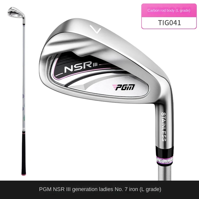 

PGM Women's Golf Club No.7 Iron Stainless Steel Golf Irons Clubs Beginner's Practice Competition Club Golf 7 Iron Club for Women