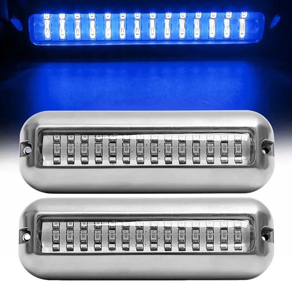 

1/2 шт. Подводные фонари для лодок Светодиодные ходовые огни лодки Морской навигационный свет Водонепроницаемая яхтенная лампа Синий Белый Красный Зеленый