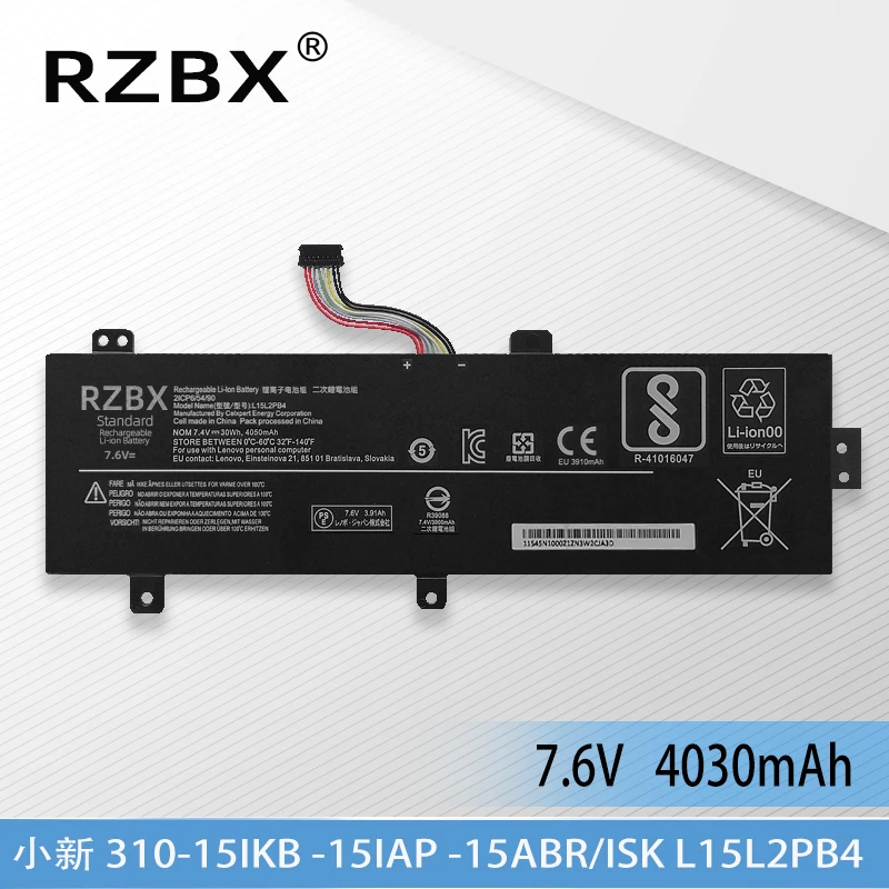 

Аккумулятор RZBX L15L2PB4 для ноутбука LENOVO Xiaoxin 310-15IAP Ideapad 310-15ISK/15IKB/15ABR/15IAP 510-15ISK/15ISE/15ABR L15C2PB7/PB4