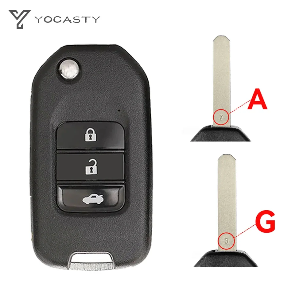

Yocпластика 2/3 Кнопка откидной складной дистанционный ключ оболочка для Honda Accord Civic City CRV Jazz чехол Vezel XR-V FRV A/G Blade