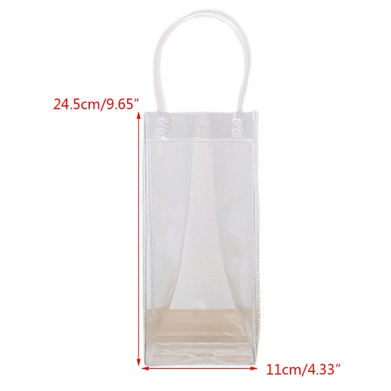 Creative Wine Cooler Bag Exquisite Design for Coffee Shop Drink Store Present Shop PVC Ice Pouch Convenient Carrying images - 6