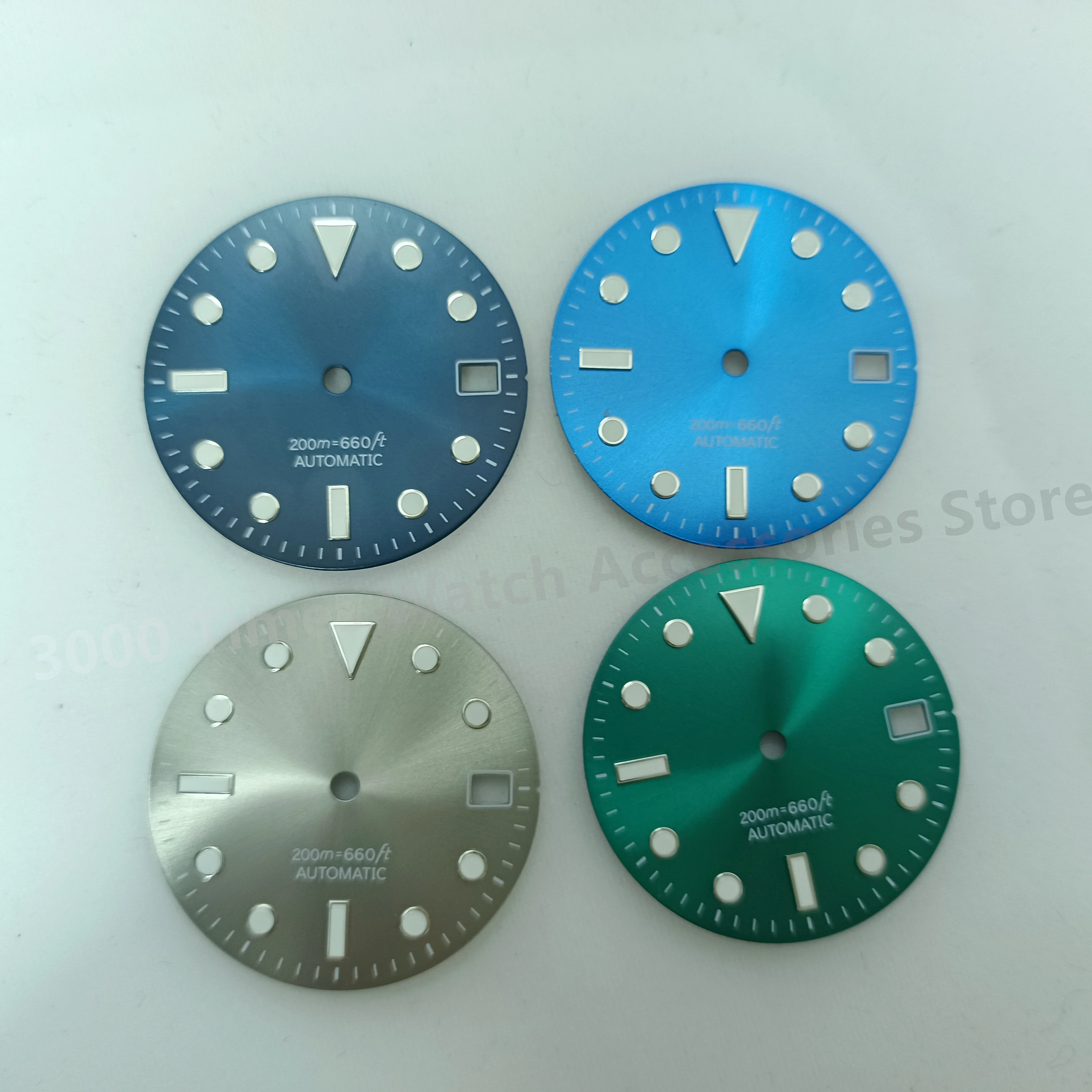 

Modified 28.5MM Sunburst Green Blue Red Grey Watch Dial Fit For SEIKO Abalone SKX6105 6309 NH35 NH36 Movement Diving Watch