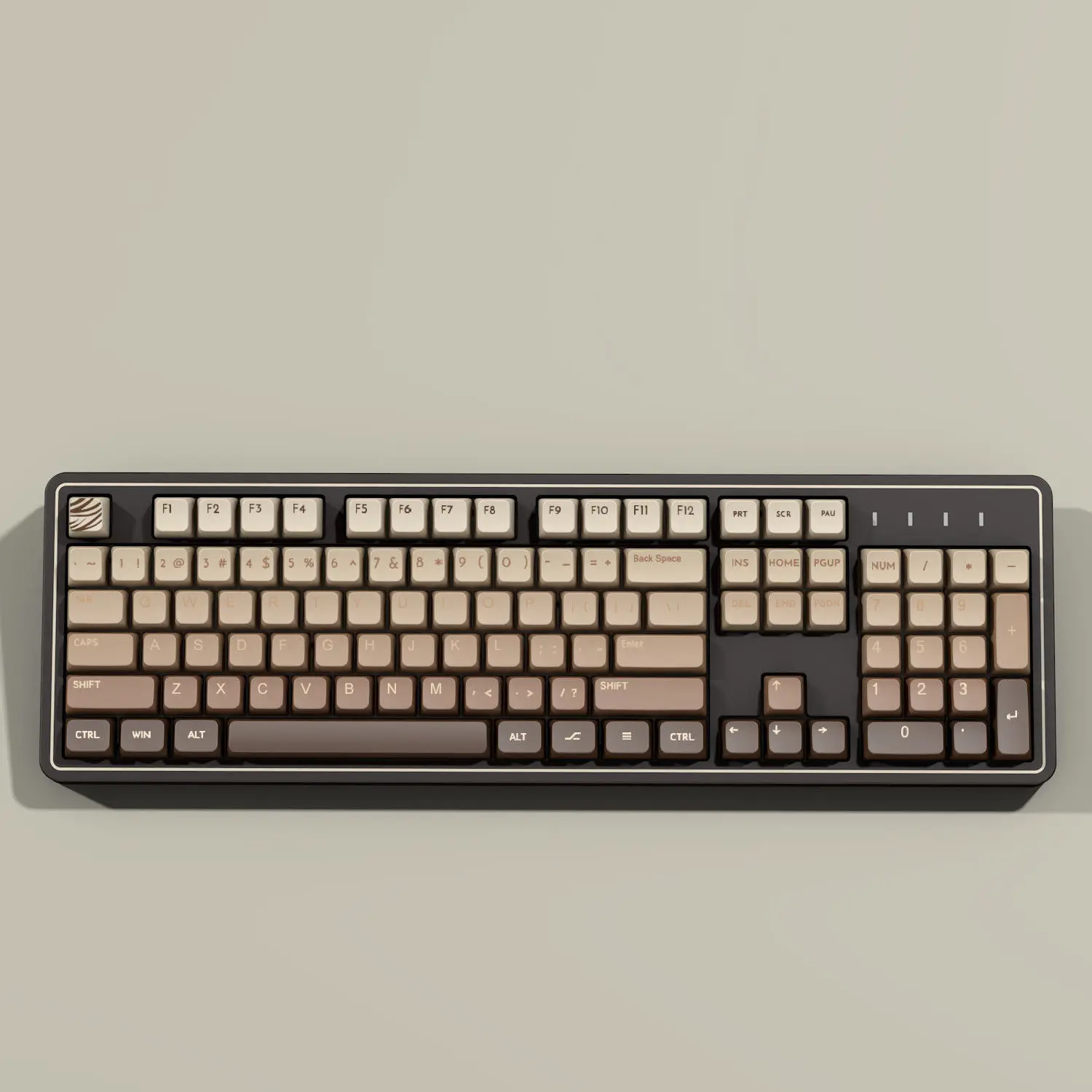 Фото Высококачественная колпачок для клавиатуры с постепенным изменением цвета MDA, высокосублимационная PBT, индивидуальный поперечный вал, механическая клавиатура, полный комплект для девочек №4