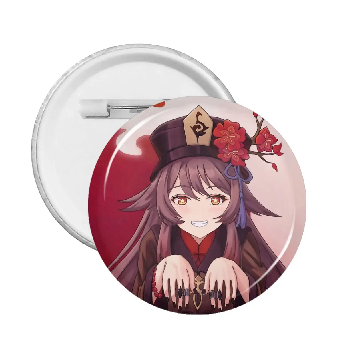 

Genshin Impact Hutao Pin Badge Decoration Pins For Friends Badges Brooches For Clothes