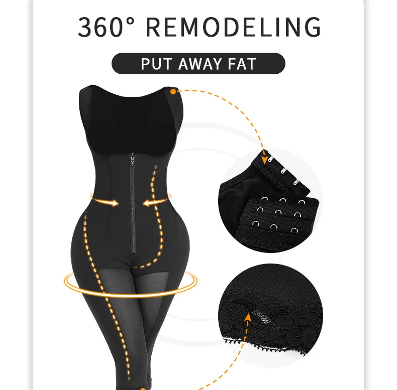 Fat Woman Body ShapeTummy Control Butt Lifting Bodysuit Shapewear  Plus Size Fat Woman Body Shaper Fajas Colombianas 4XL 5XL 6XL