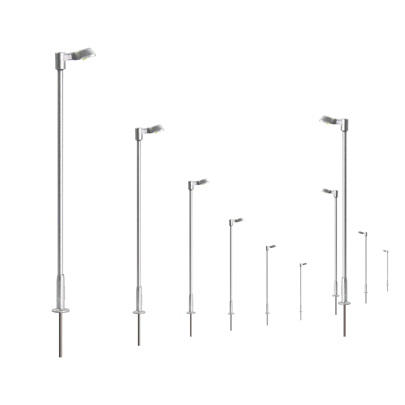 

Evemodel LD12NWSi светодиодные уличные фонари серебристые 1:160 10 шт.