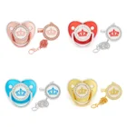 Новинка 2021, роскошная Соска-пустышка, соска-пустышка с короной, украшенная бисфенолом А, силиконовая соска для младенцев, соска для малышей, роскошные соски-пустышки