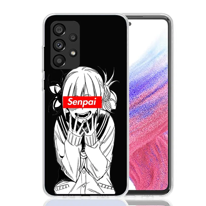 Sugoi Senpai Japanese Anime Waifu Phone Case For Samsung Galaxy A15 A55 A25 A35 A14 A54 A24 A34 A13 A53 A23 A33 A12 A52 A22 A32