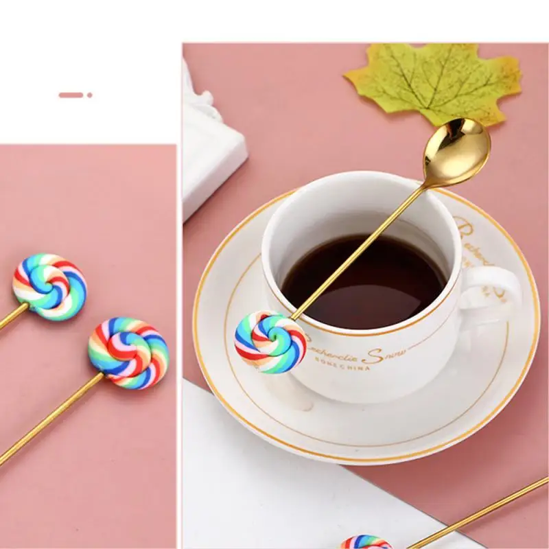 1 шт. милый пончик из нержавеющей стали десертная ложка вилка кофе мороженое