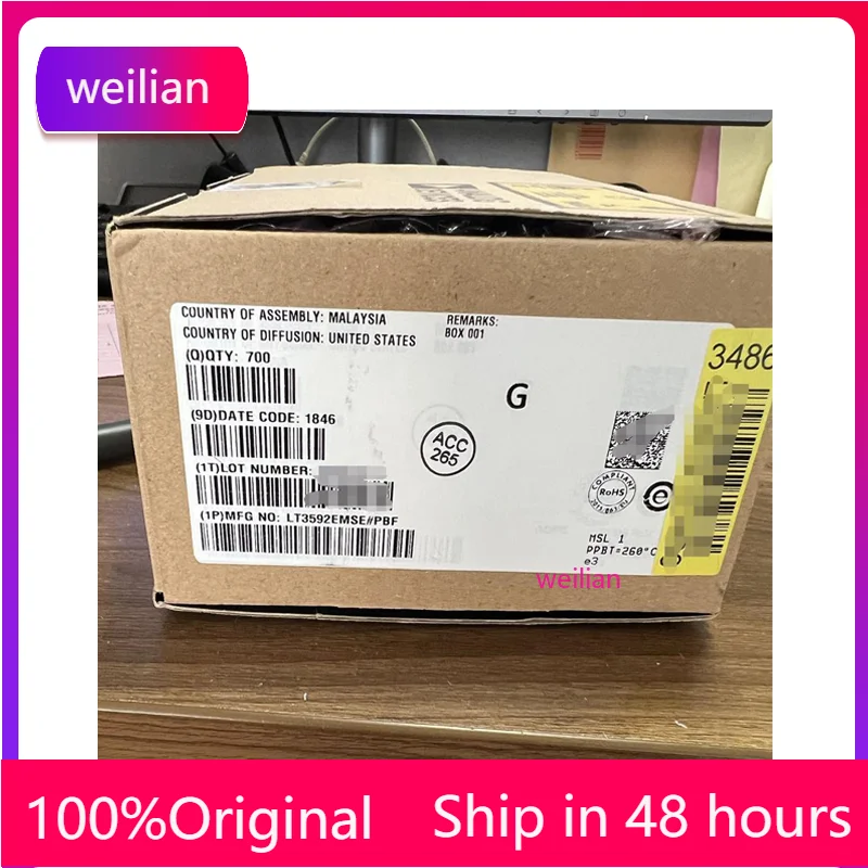 

100% Новый оригинальный LT3592EMSE # PBF MSOP10