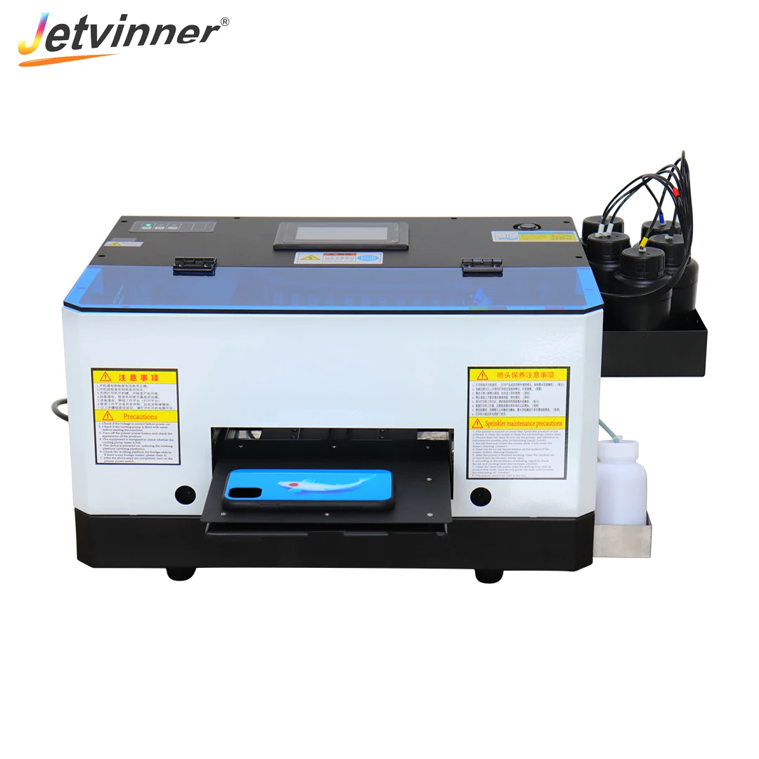 Автоматический УФ-принтер A5 с набором УФ-чернил 2500 мл планшетный принтер для