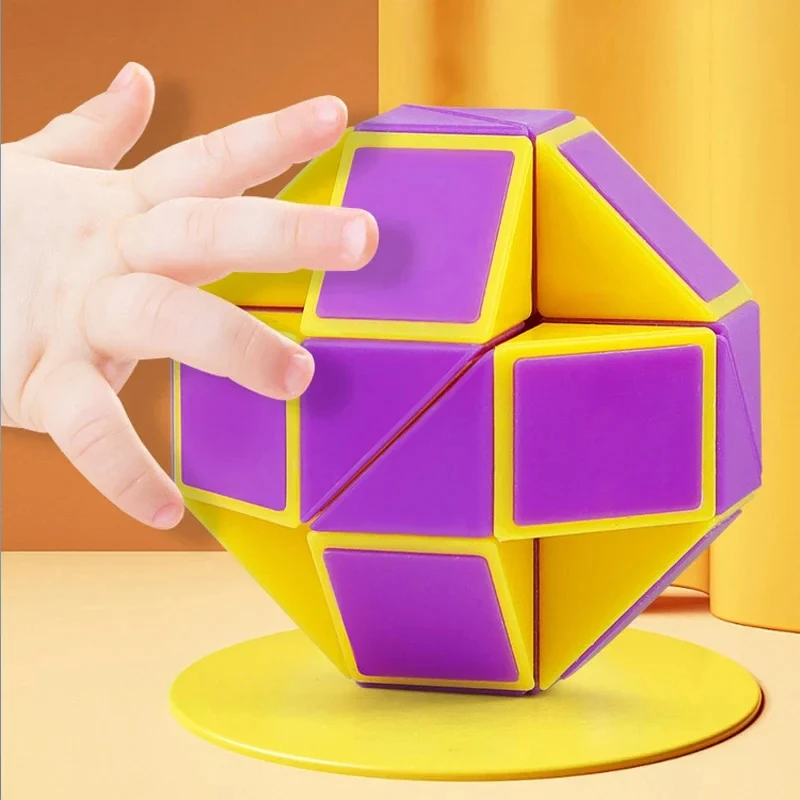 5 шт. волшебный ролик 24 Мини Поворотная змея линейка головоломка складной