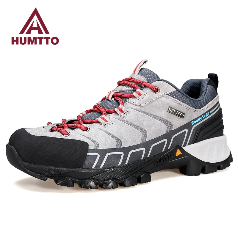 HUMTTO Hiking Shoes for Women Waterproof Leather Sports Trekking Shoes Woman Luxury Designer Outdoor Climbing Womens Sneakers
