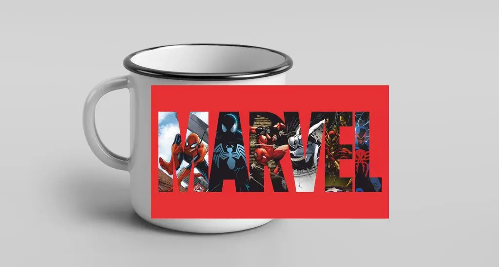 Кружка металлическая эмалированная Marvel № 1 | Дом и сад