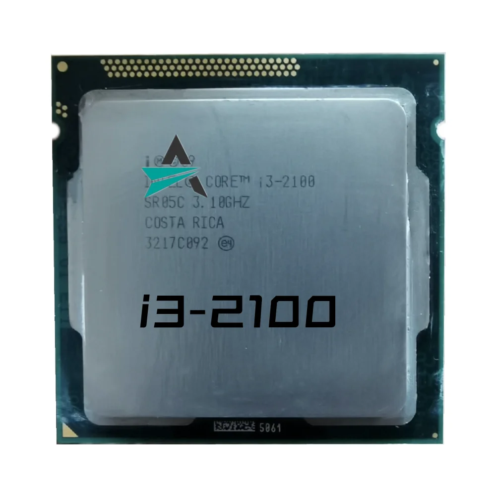Used  Core i3 2100 3.1GHz Dual-Core CPU Processor 3M 65W LGA 1155  I3-2100 Free Shipping