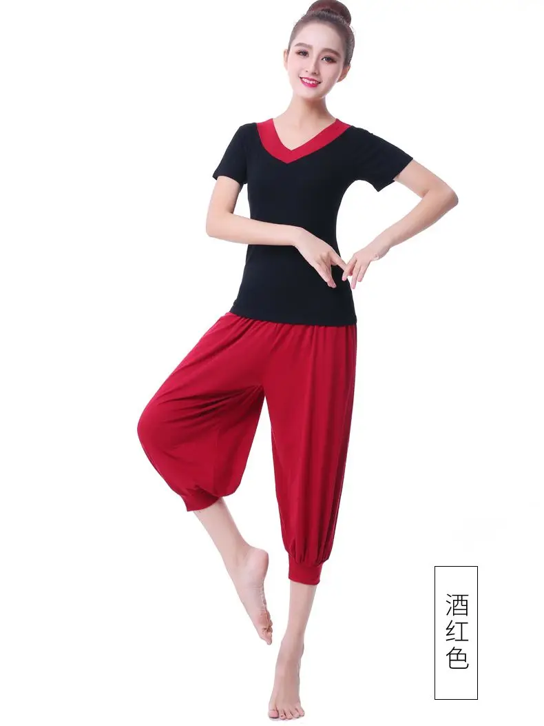 New 100% Cotton Big Size Women's Stretch Comfy Workout  Pants Trousers Capris Womens Summer Short Harem Pants W00285