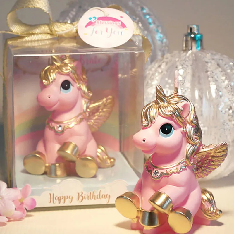 Маленькая фантазия Единорог Зодиак день рождения животные свечи День Рождения