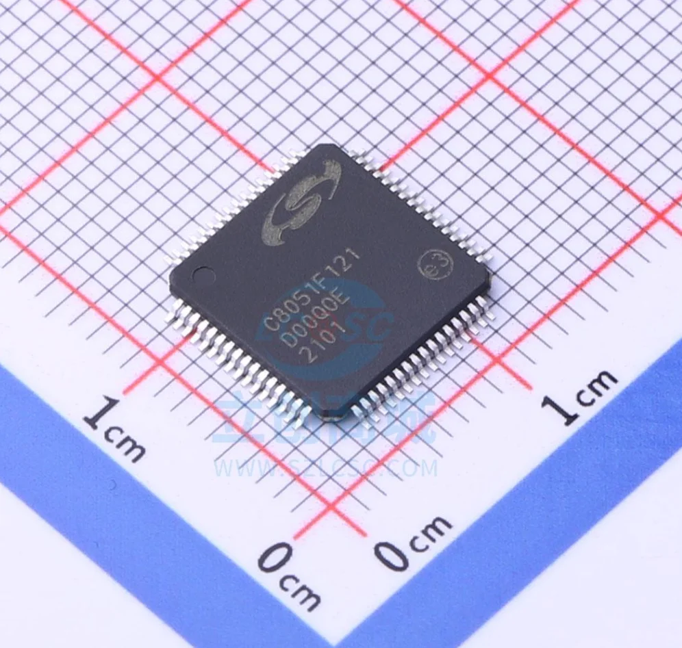

C8051F121-GQR Package LQFP-64 New Original Genuine Microcontroller (MCU/MPU/SOC) IC Chip