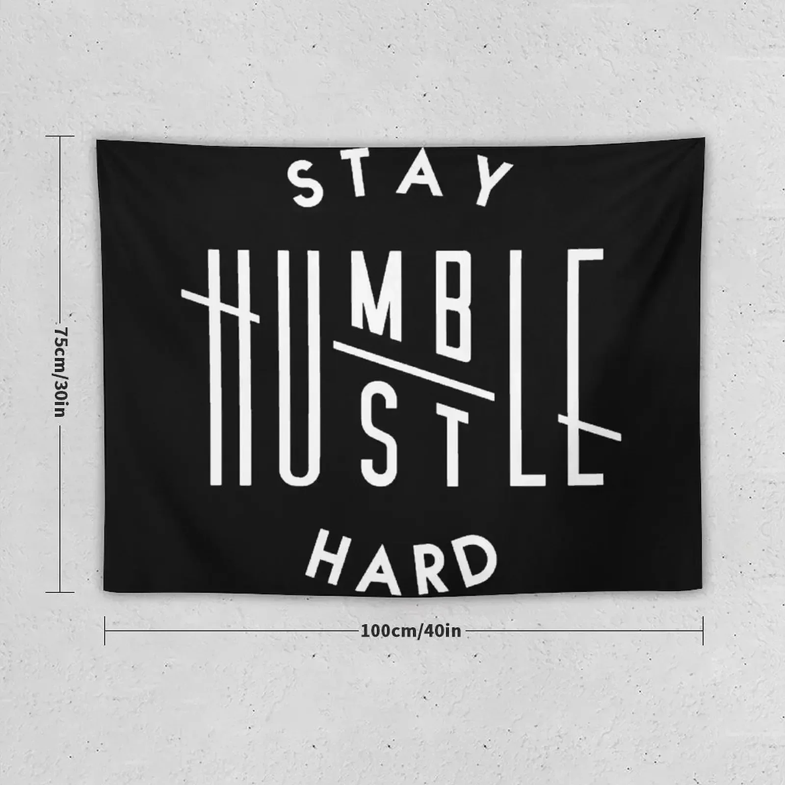 HUSTLE HARD STAY HUMBLE Гобелен Украшения комнаты Рождественские украшения
