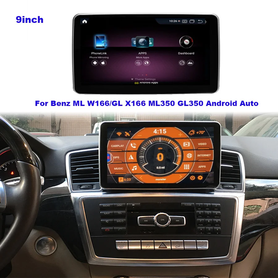 

Автомобильный мультимедийный плеер Android 11, GPS-радио для Mercedes Benz ML-Class W166/GL X166 2012- 2015 CarPlay видеоэкран