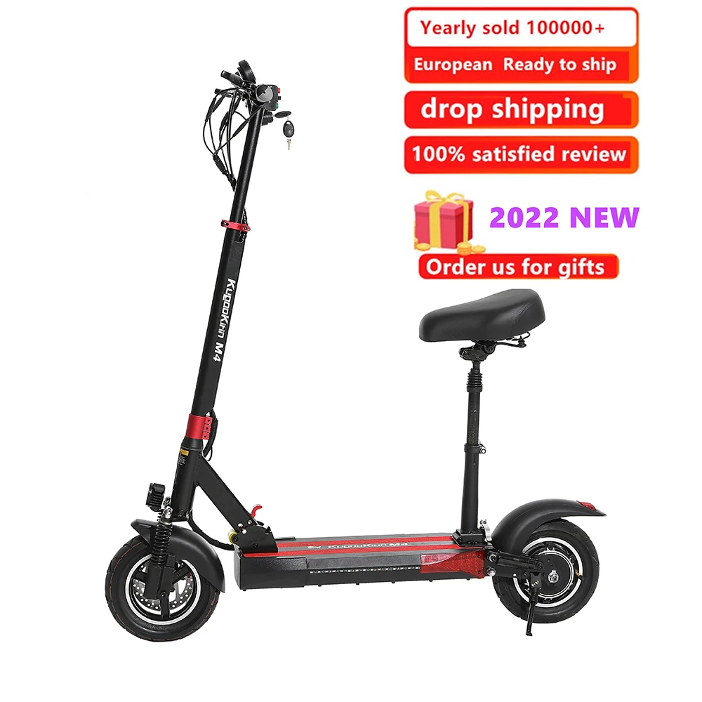 

EU Stock M4 500W Electric Scooter 10 Inch Fat Tire 2 Wheels Electric Scooters Bike Citycoco With Seat