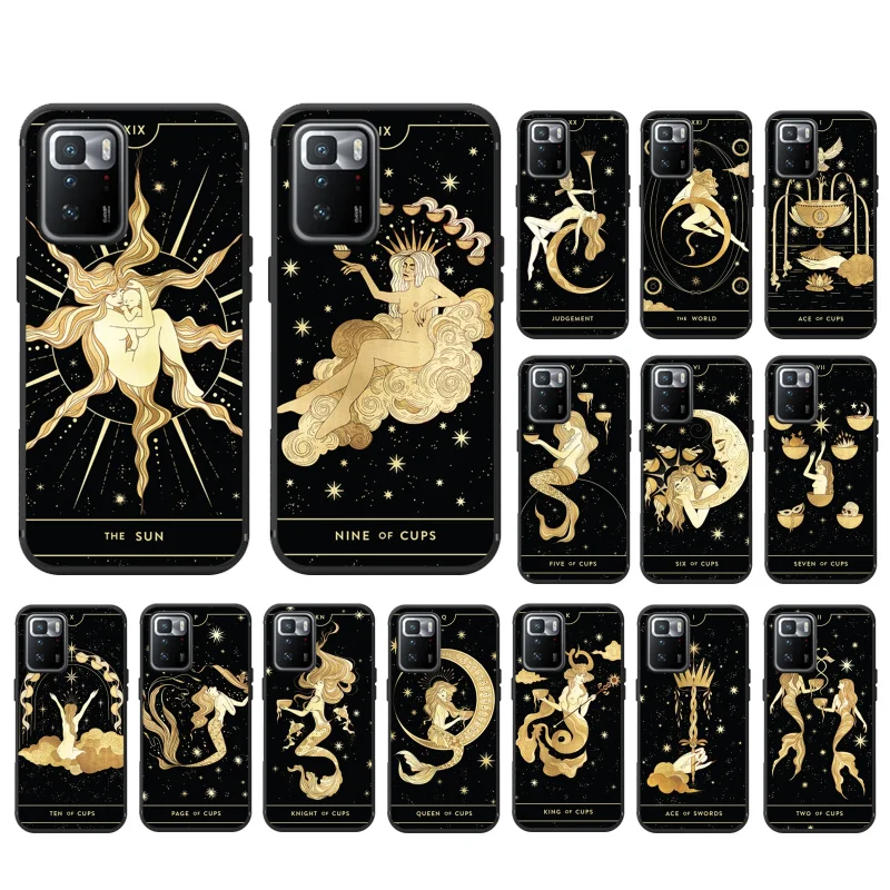 

Phone Case For Xiaomi Redmi Note 12 Pro 11S 11 10 Pro 9Pro Note9 10S Redmi 10 9C Divine Feminine Tarot Case