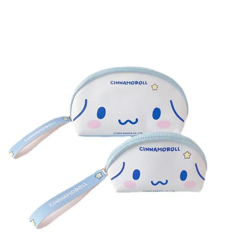 

2pcs Kawaii Sanrio Cosmetic Bag Coin Purse Hellokitty Mymelody Kuromi Purin Cinnamoroll Storage Bag Girl Heart Portable Wash Bag